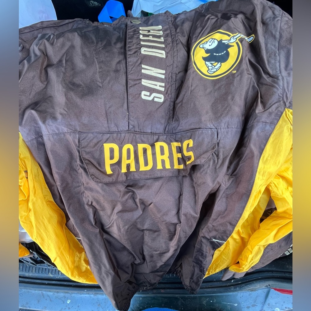 San Diego Padres Brown Mitchell & Ness Windbreaker Jacket
